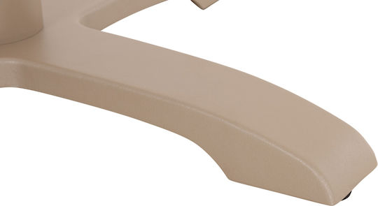 HomeMarkt Bar Table Base with Adjustable Cappuccino 50x50x107cm