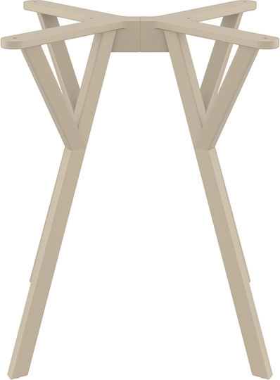 Siesta Exclusive Max Βάση Τραπεζιού Πολυπροπυλένιου Taupe 58x57x72cm