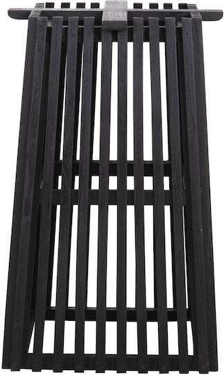 Τετραγωνη Βάση Τραπεζιού Ξύλινη Μαύρο 60x60x75cm