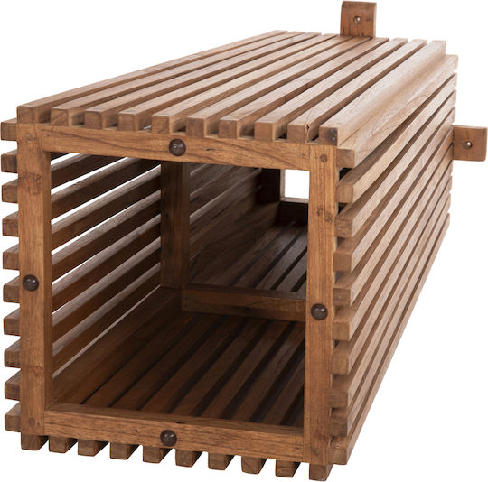 HomeMarkt Frantz Wooden Table Stand Natural 40x40x90cm