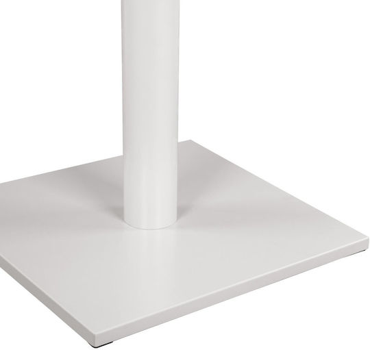 Freebox Collapsible Table Stand Metallic with Adjustable White Matte 45x45x70cm