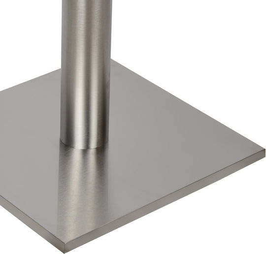 Freebox Table Stand from Inox Steel Silver 40x40x72cm