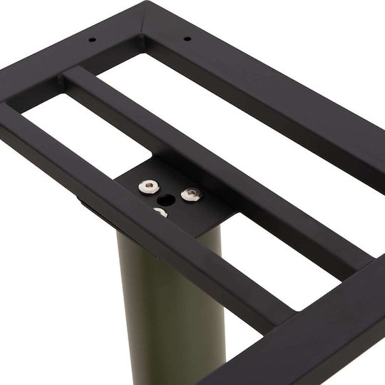 Freebox Metal Table Stand with Adjustable Green 40x80x72cm