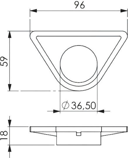 Suport Triunghiular Pentru Baterii Din Plastic 07259