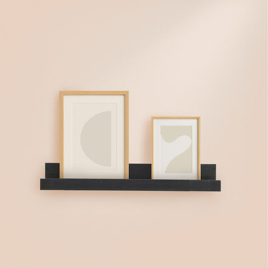 Raft Negru 80x6x7 cm