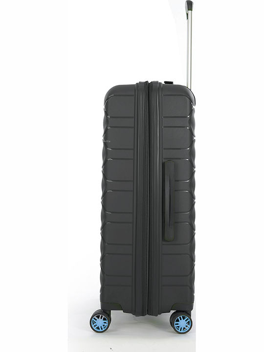 Dielle Medium Suitcase Hard Black Height 66cm