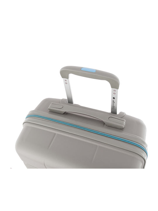 Dielle Medium Hard Gray Travel Suitcase Height 67cm