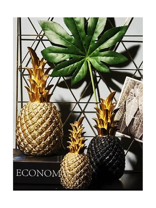 Set of Decorative Pineapples made of Polyresin 3pcs