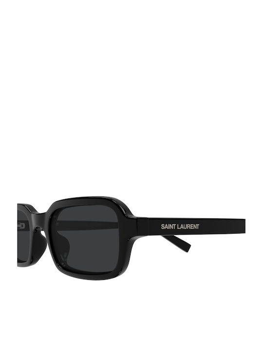 Ysl Unisex Ochelari De Soare Cu Ramă Din Plastic Neagră Și Lentile Negre