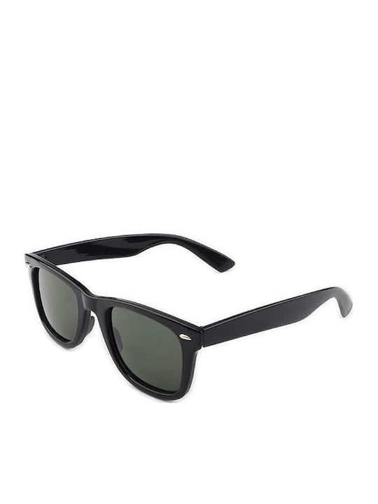 Contacta Men's Sunglasses with Black Plastic Frame and Polarized Lens