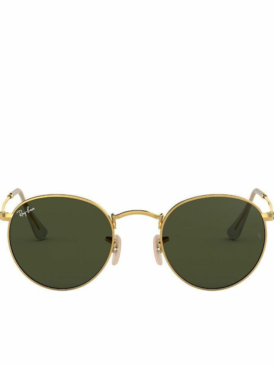 Ray Ban Унисекс Слънчеви Очила с Златен Метален Рамка и Зелени Стъкла
