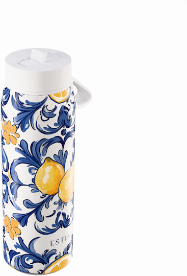 Estia Pulse Save The Aegean Recyclable Thermos Bottle Stainless Steel BPA Free 500ml Amalfi Coast