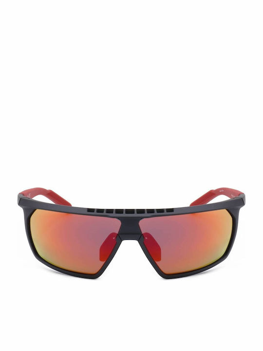 adidas Men's Sunglasses with Gray Plastic Frame SP0030 02L