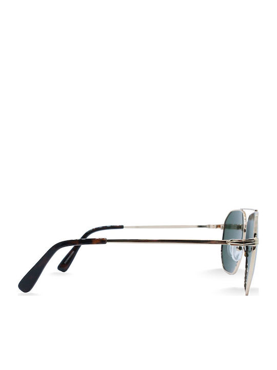 OJO Sunglasses Ghov Ανδρικά Γυαλιά Ηλίου με Χρυσό Μεταλλικό Σκελετό και Πράσινο Polarized Φακό 53OMN53086