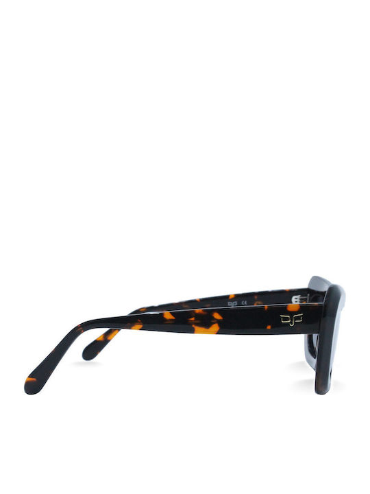 OJO Sunglasses Maso Γυναικεία Γυαλιά Ηλίου με Καφέ Ταρταρούγα Κοκκάλινο Σκελετό και Μπλε Ντεγκραντέ Polarized Φακό 44OCL33114