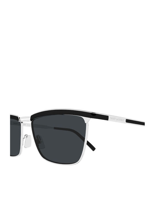 Ysl Unisex Sunglasses with Black Metal Frame and Black Mirror Lens SL 795 JOE 003