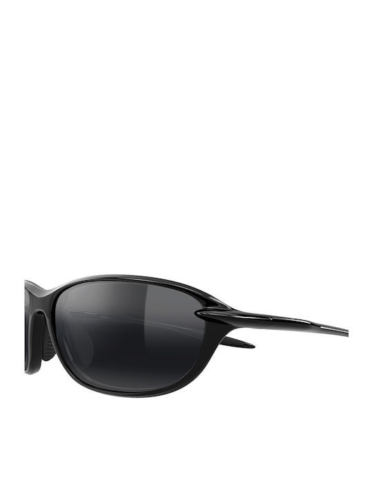 Maui Jim Hookipa Unisex Γυαλιά Ηλίου με Μαύρο Κοκκάλινο Σκελετό και Μαύρο Φακό R339-02