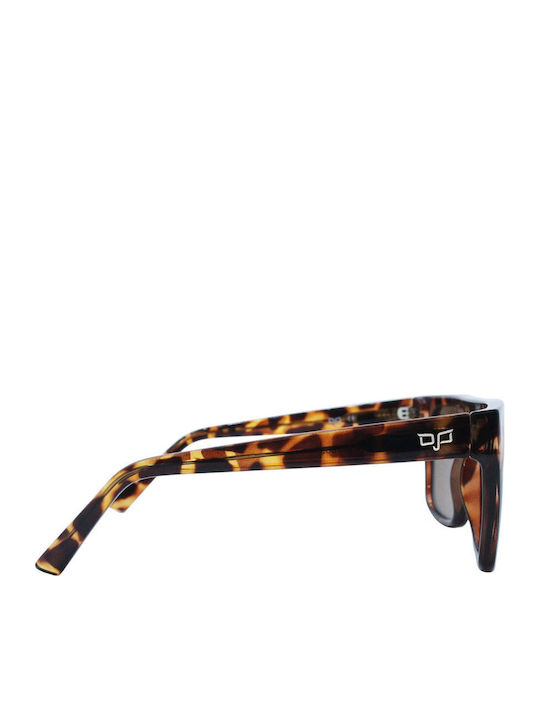 OJO Sunglasses Square Oye Women's Sunglasses with Brown Tartaruga Plastic Frame and Brown Lens 35OEV62009