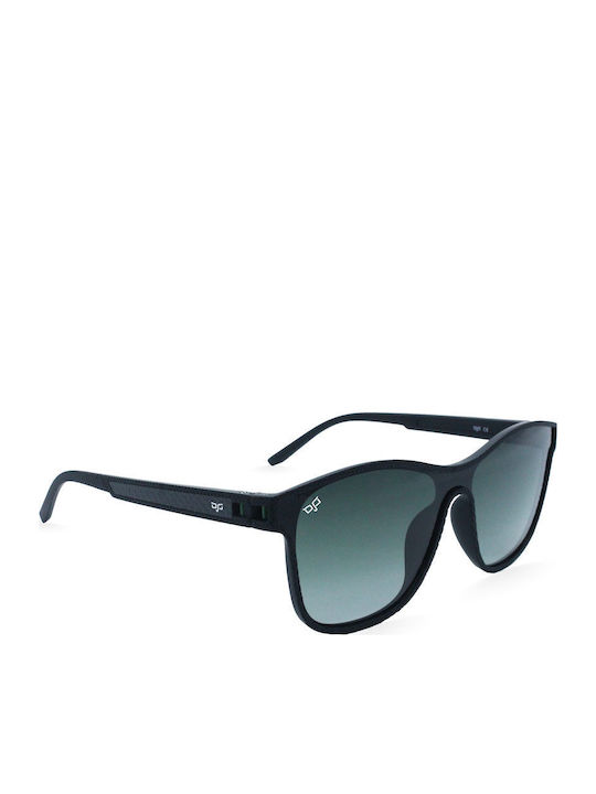 OJO Sunglasses Oye Black Green Unisex Γυαλιά Ηλίου με Μαύρο Σκελετό και Πράσινο Ντεγκραντέ Polarized Φακό 44OEV73047