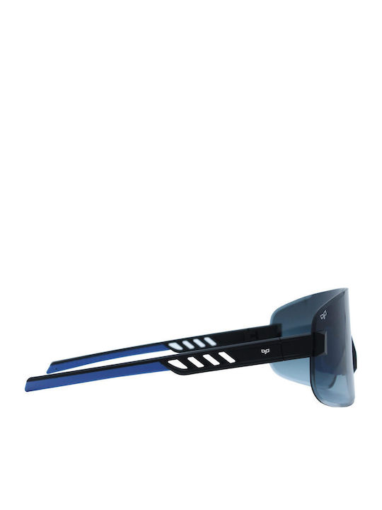 OJO Sunglasses Begi Unisex Γυαλιά Ηλίου με Λευκό Κοκκάλινο Σκελετό και Μπλε Φακό 35OAC72077