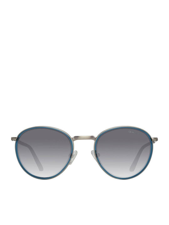 Gant Men's Sunglasses with Silver Metallic Frame and Gradient Lenses GA7089 90A
