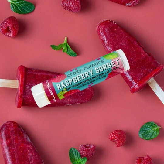 Crazy Rumors Shea Butter Lip Balm Raspberry Sorbet 4.25gr
