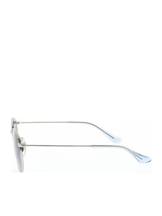 Ray Ban Rund Kinder-Sonnenbrillen Silber