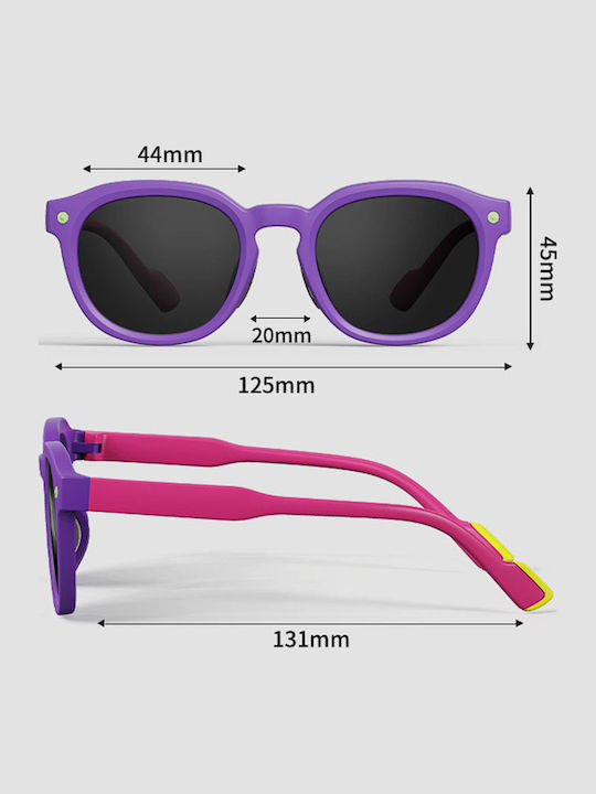Techsuit Kids Sunglasses With Polarized Gray Lens
