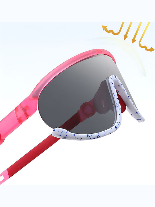 Techsuit Athletic Kids Sunglasses with Polarized Gray Lens