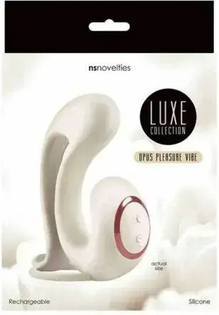 Ns Novelties Luxe Opus Vibrator Rabbit 13.5cm Ivory