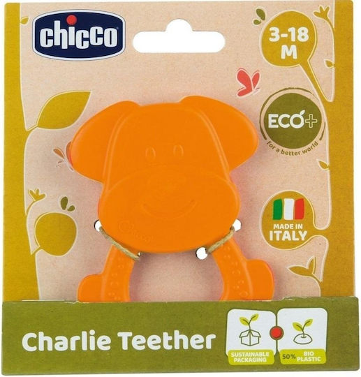 Chicco Σκυλάκι Μασητικός Κρίκος Οδοντοφυΐας από Πλαστικό για 3 m+ Πορτοκαλί