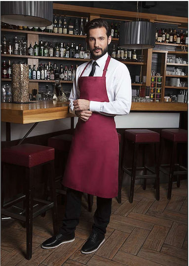 Karlowsky Apron Full Body BLS 4 Burgundy