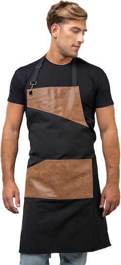 About Basics Ποδιά Σερβιτόρου / Barista / Bartender Ολόσωμη Μαύρη