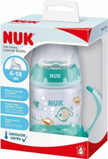 Nuk Plastic Baby Bottle First Choice Anti-colic with Silicone Teat for 6-18 Months 150ml