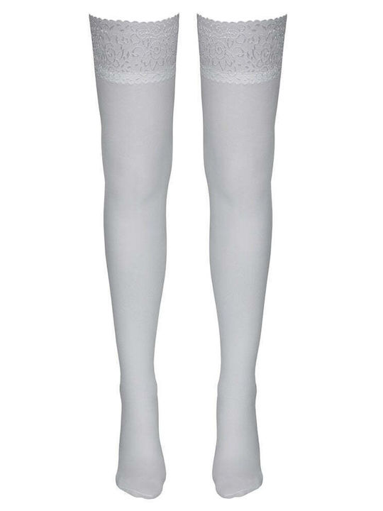 Cottelli Collection Șosete Sexy Albe