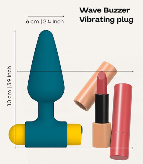 Dream Toys Πρωκτική Σφήνα με Δόνηση Πράσινη