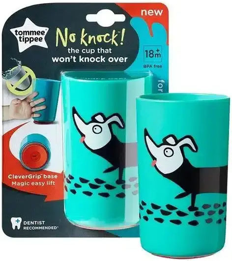 Tommee Tippee Baby Cup "no Knock" made of Plastic Turquoise 190ml for 18m+m+