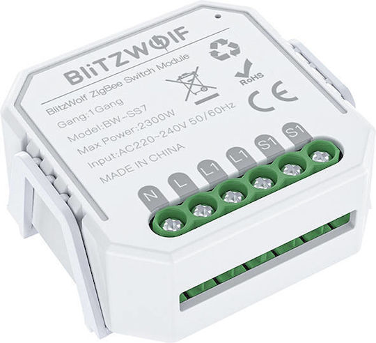 BlitzWolf Smart Switch 1 Καναλιού Wi-Fi & ZigBee 10A