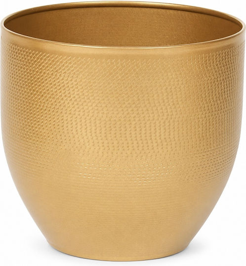 Vaze Pentru Plante Metalic Auriu 16x16x15.5cm