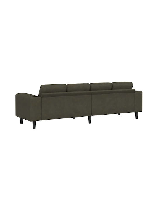 Четириместен Зелен Диван 250x77x76см