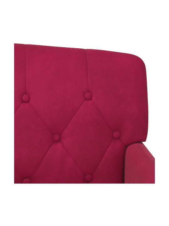 Doppelsitzer Sofa Samt Rotes 111x65x79cm