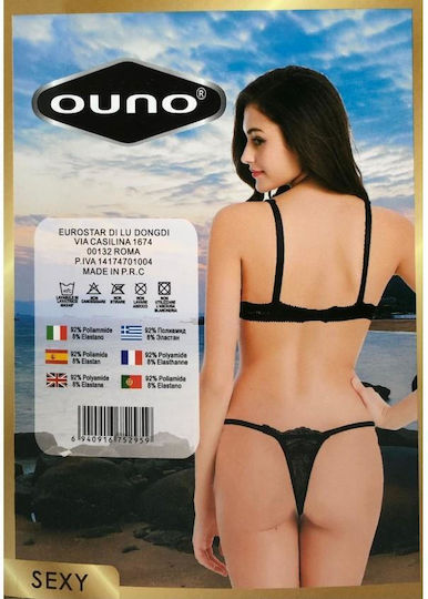 Ouno-sexy Lingerie Set 2 Pieces-l/xl-black