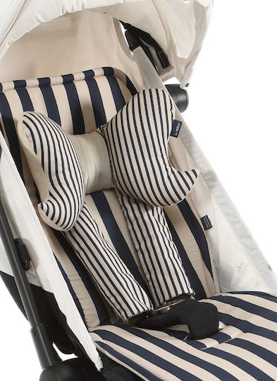 La Millou Car Seat Belt Pad Blue Jersey Seat