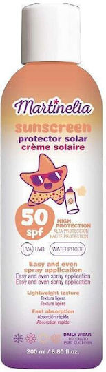 Martinelia SPF50 Spray Protecție Solară Copii Rezistent la Apă 200ml