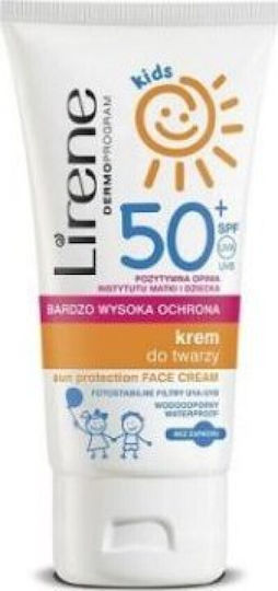Lirene Sun Kids SPF50 Αδιάβροχο Παιδικό Αντηλιακό Γαλάκτωμα για Πρόσωπο 50ml