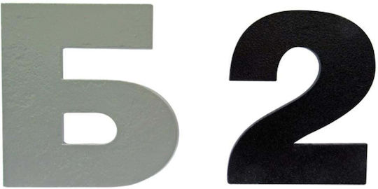 Numbers 8cm Aluminum Black Grey White