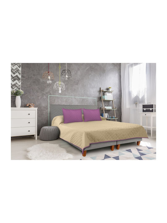 Alcam Κουβερλί Διπλό Microfiber Purple 210x220cm