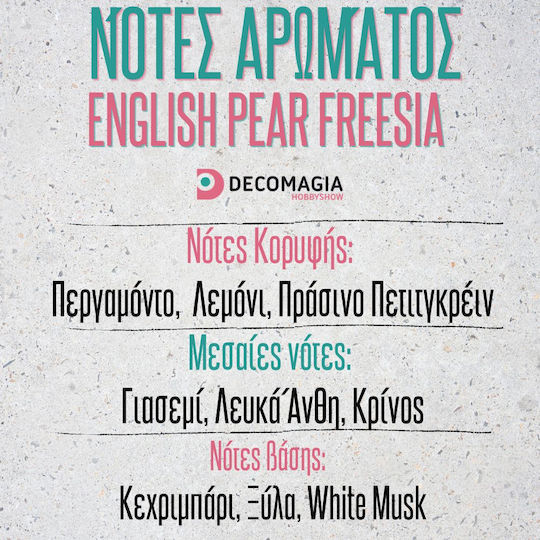 Aromă pentru lumânări Săpun English Pear & Freesia