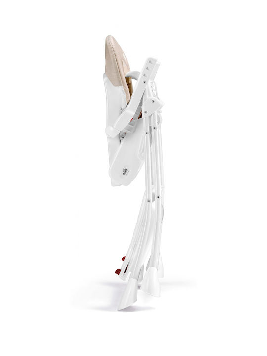 Cam Mini Plus Scaun Înalt de Masă Bebe Pliabil cu Înălțime Reglabilă Bej