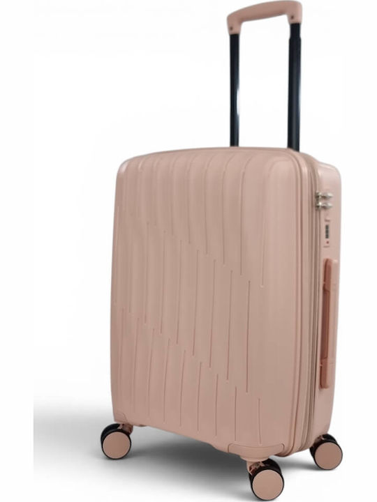 Playful Bags Cabin Hard Pink Suitcase 55cm Height